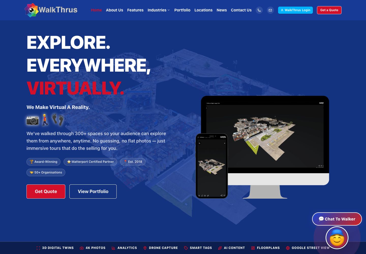 Example WalkThrus desktop website capture