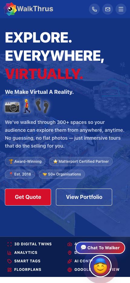 Example WalkThrus mobile website capture